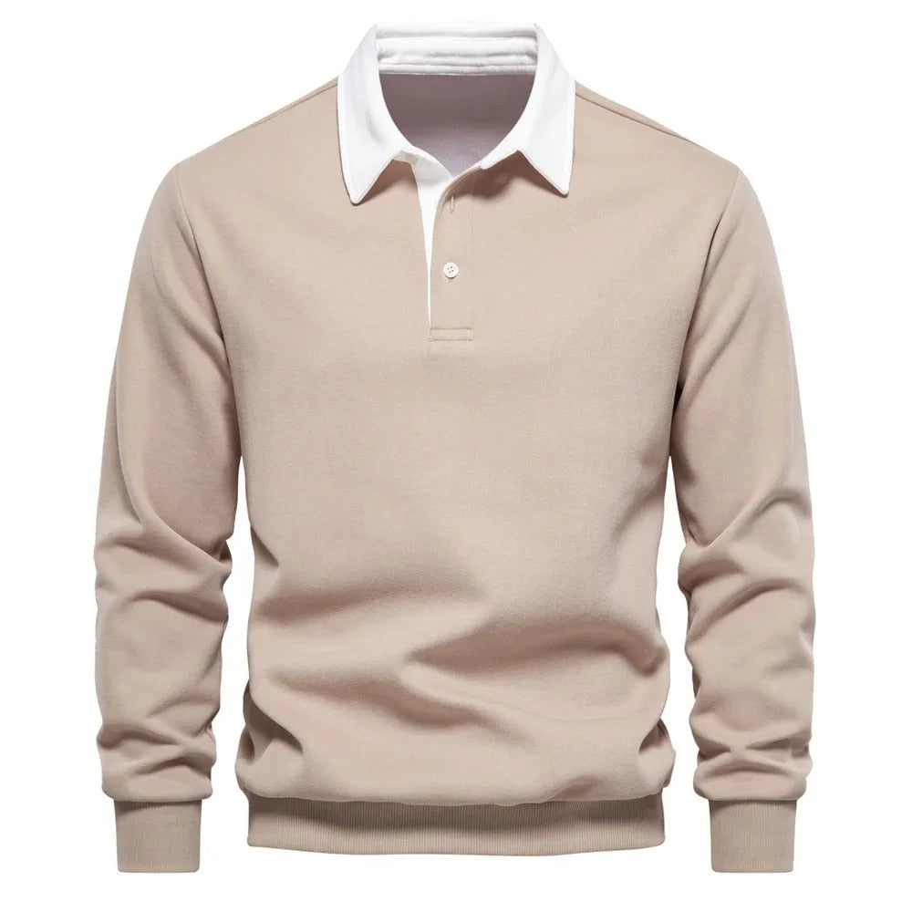 Lino™ – sweter z bawełny premium z kołnierzykiem