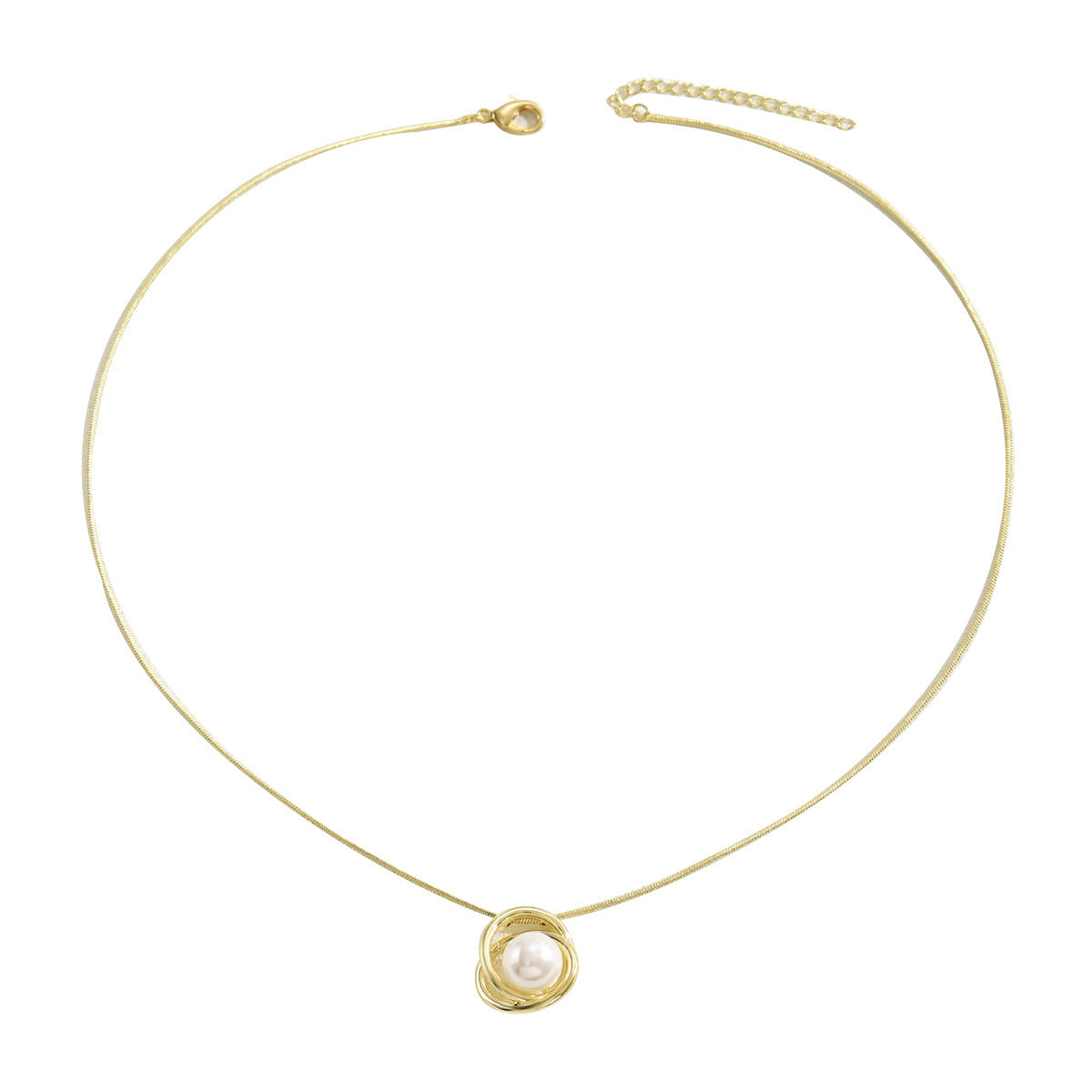 Heike™ - Damesketting met parelmoeren hanger