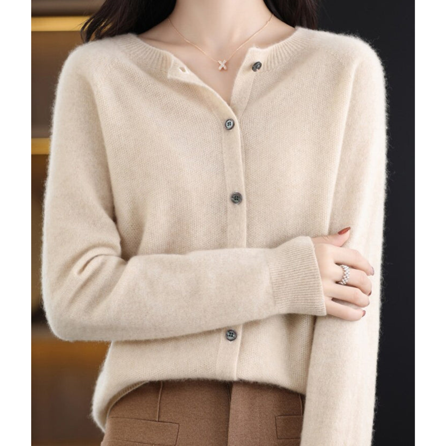 Elyse™ - Merino Wol Cardigan