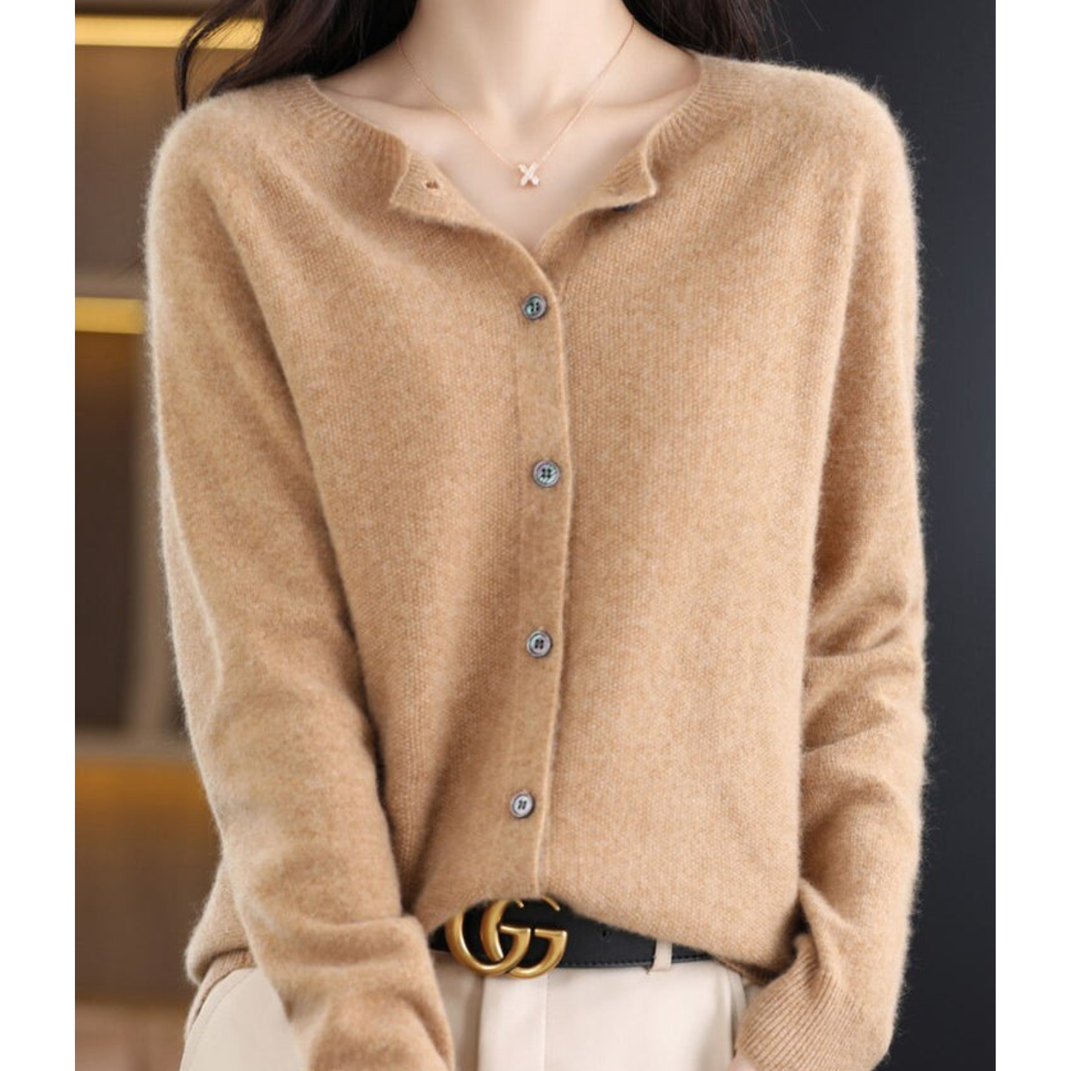 Elyse™ - Merino Wol Cardigan