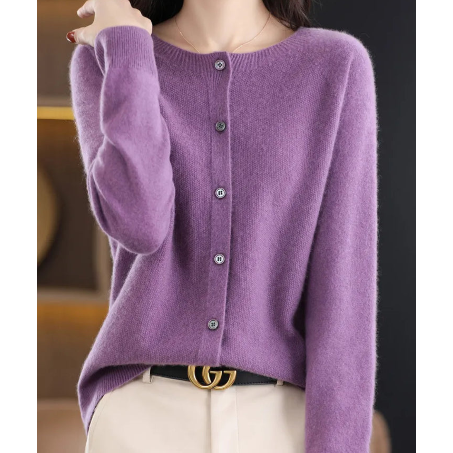 Elyse™ - Merino Wol Cardigan