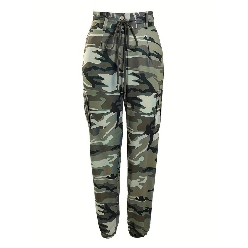Jennifer™ - Ultra-Stretch camouflageprint broek
