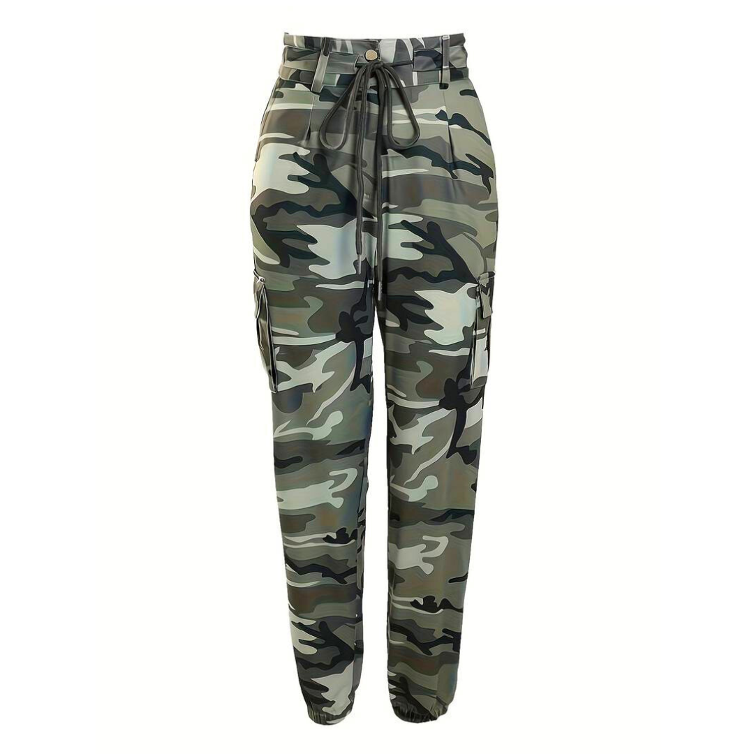 Jennifer™ - Ultra-Stretch camouflageprint broek