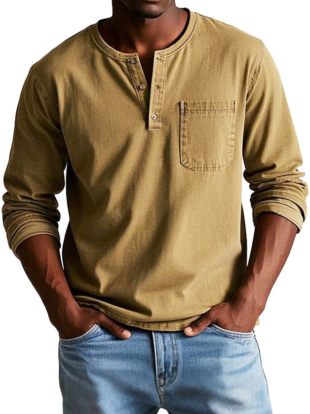 Jules™ - Vintage overhemd met lange mouwen