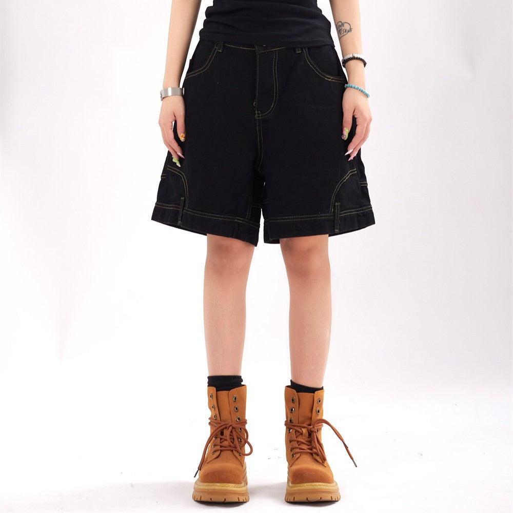 Katrijn™ - Dames denim shorts met oversized urban stijl ontwerp