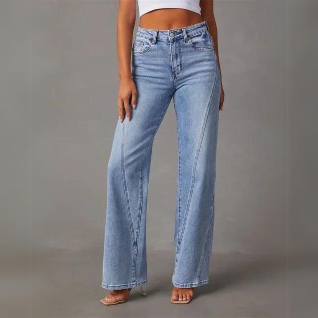 Sandra™ - Klassieke vrijetijdsbroek voor dames - Rechte pijp
