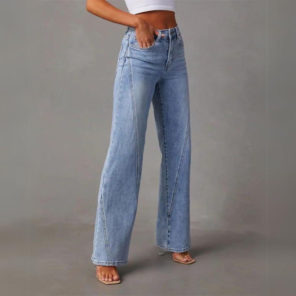 Sandra™ - Klassieke vrijetijdsbroek voor dames - Rechte pijp