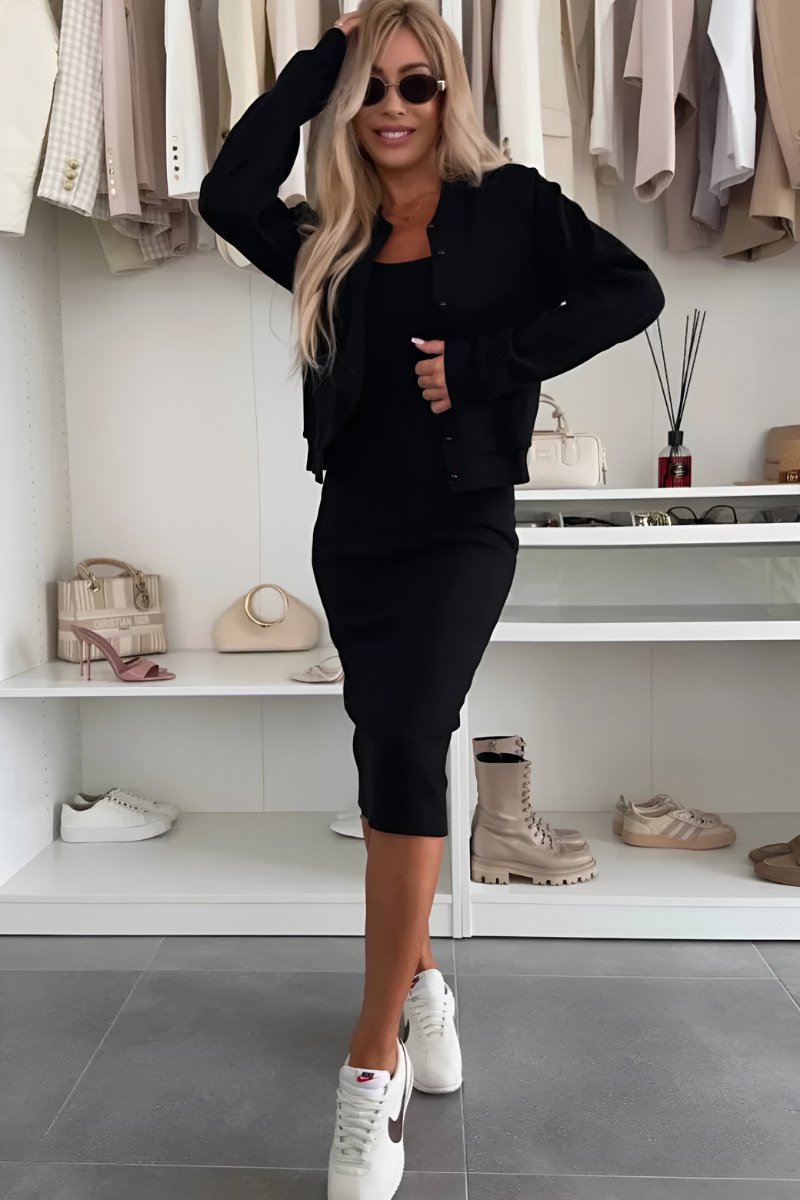 Mieke™ - Comfortabele Midi Jurk & Vest