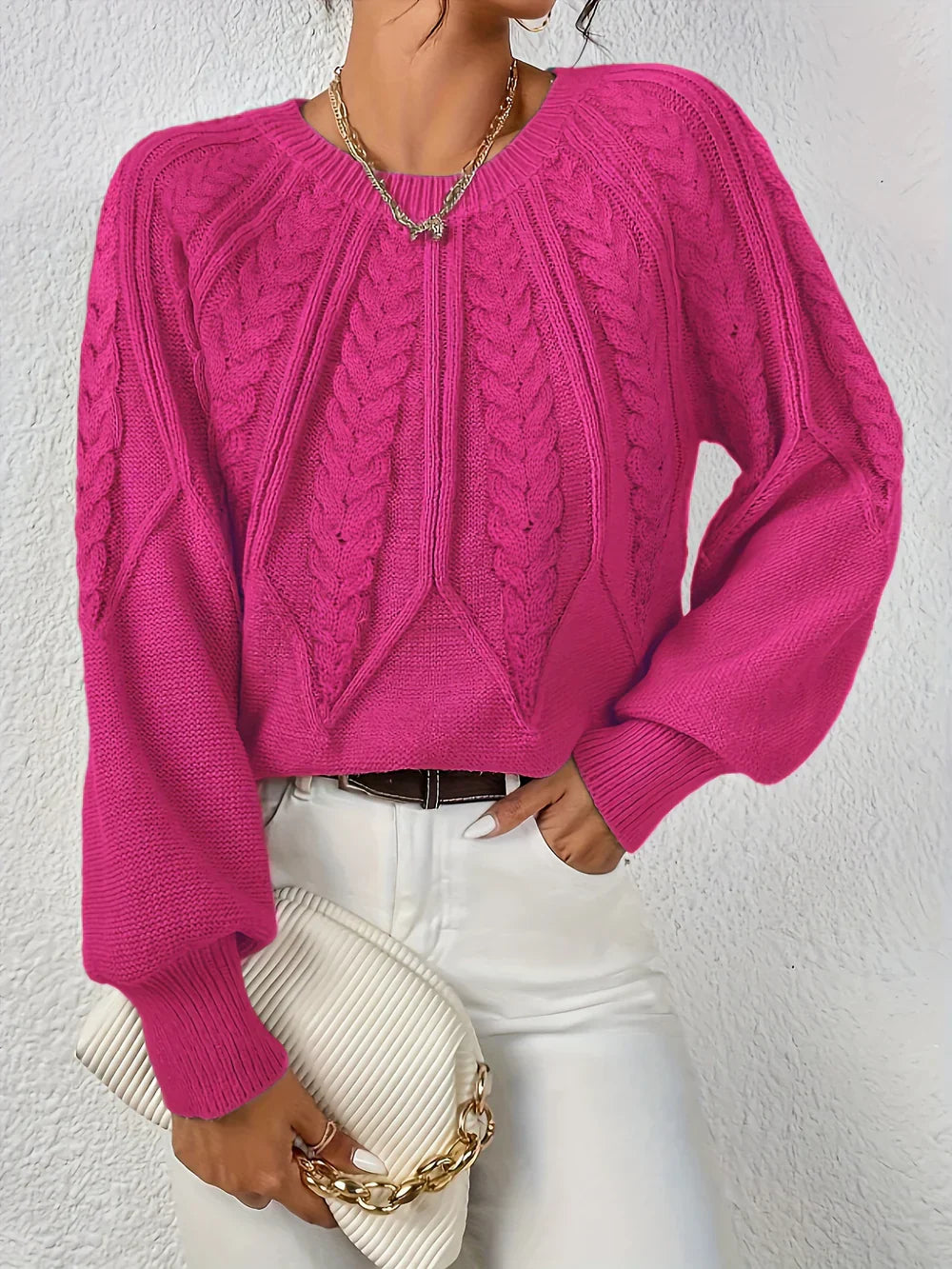 Cezanne™ – sweter z bufiastymi rękawami dla kobiet