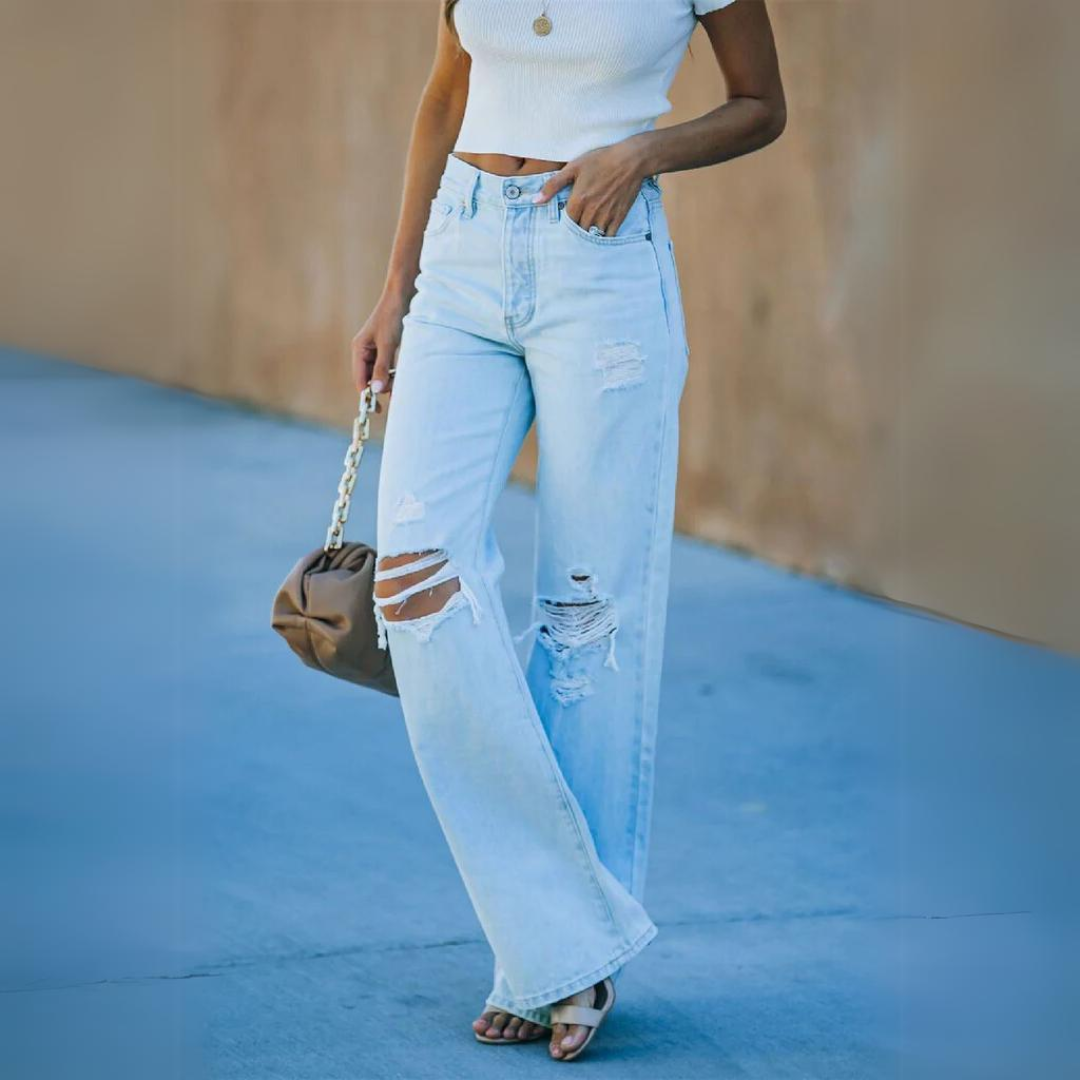 Bibi™ - Trendy flaired denimjeans