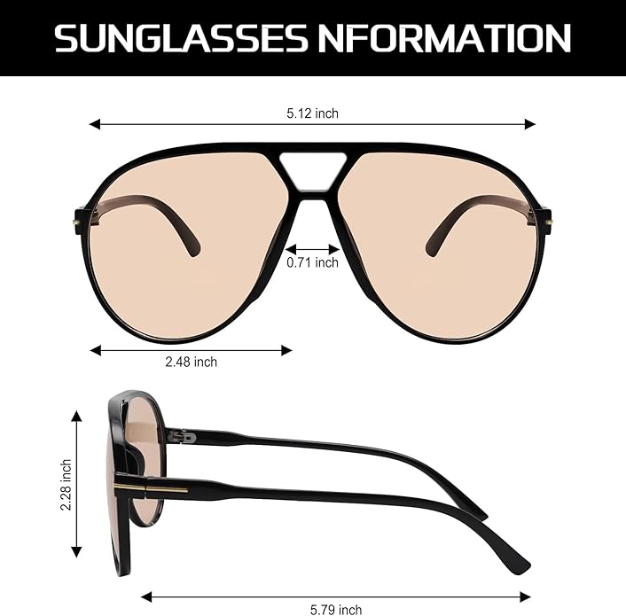 Amara™ - Retro Oversized Aviator Zonnebril