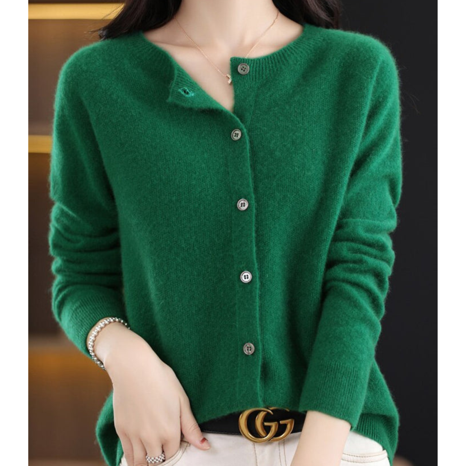 Elyse™ - Merino Wol Cardigan