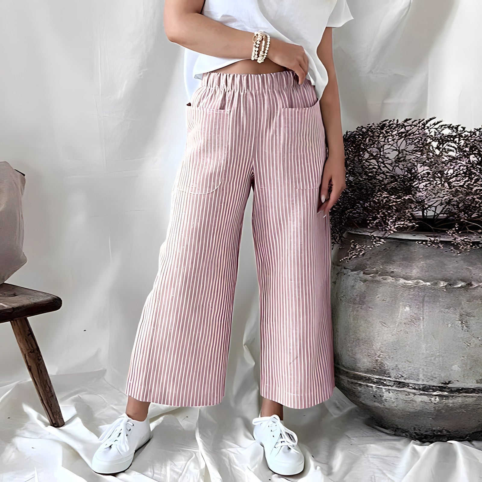 Leonie™ - Comfortabele Gestreepte Broek