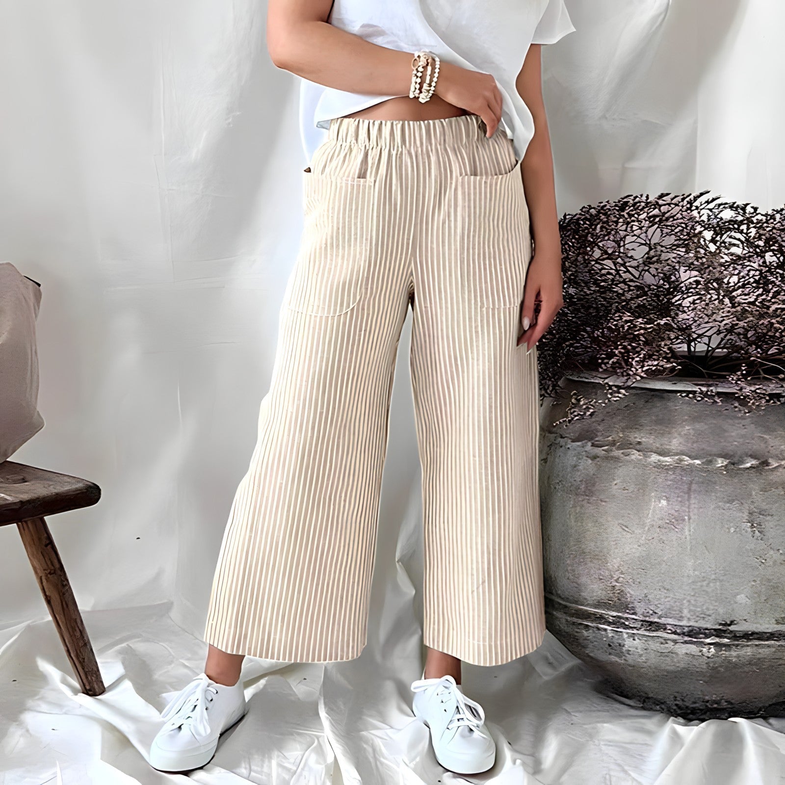 Leonie™ - Comfortabele Gestreepte Broek