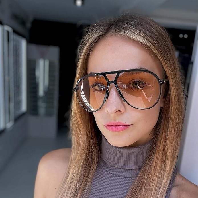 Amara™ - Retro Oversized Aviator Zonnebril