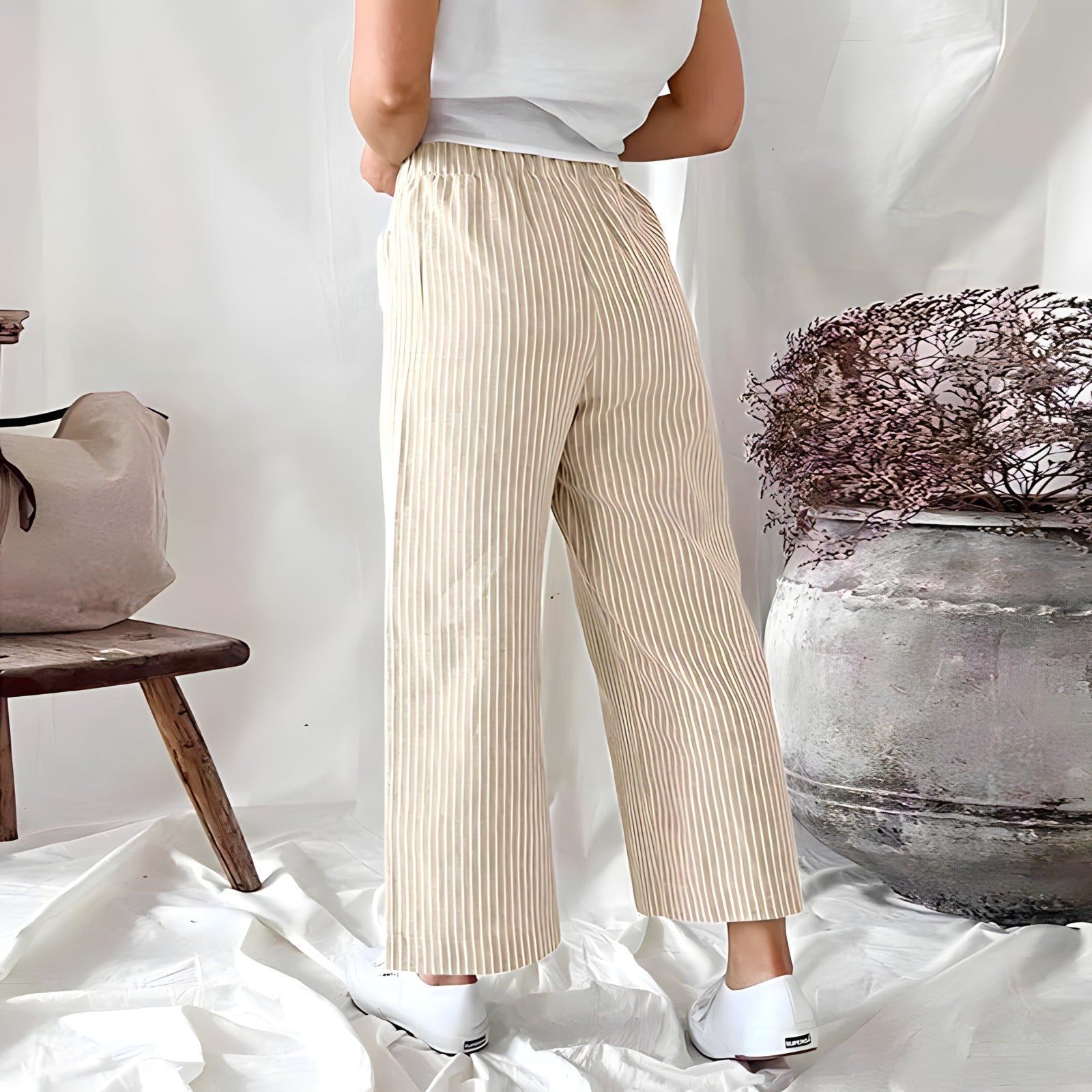 Leonie™ - Comfortabele Gestreepte Broek