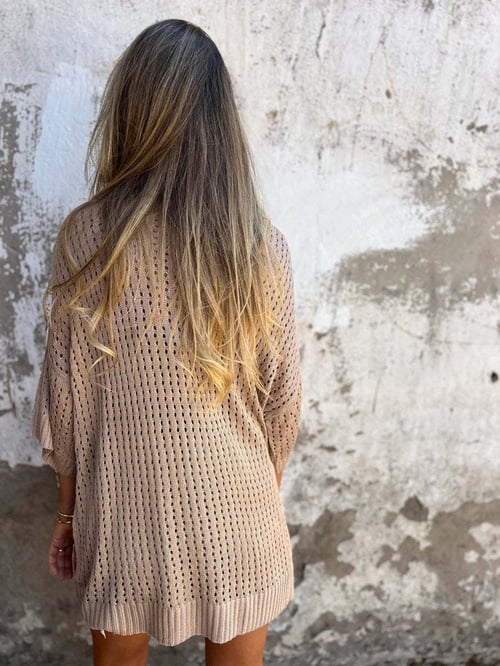 Delia™ - Gebreide top met V-hals