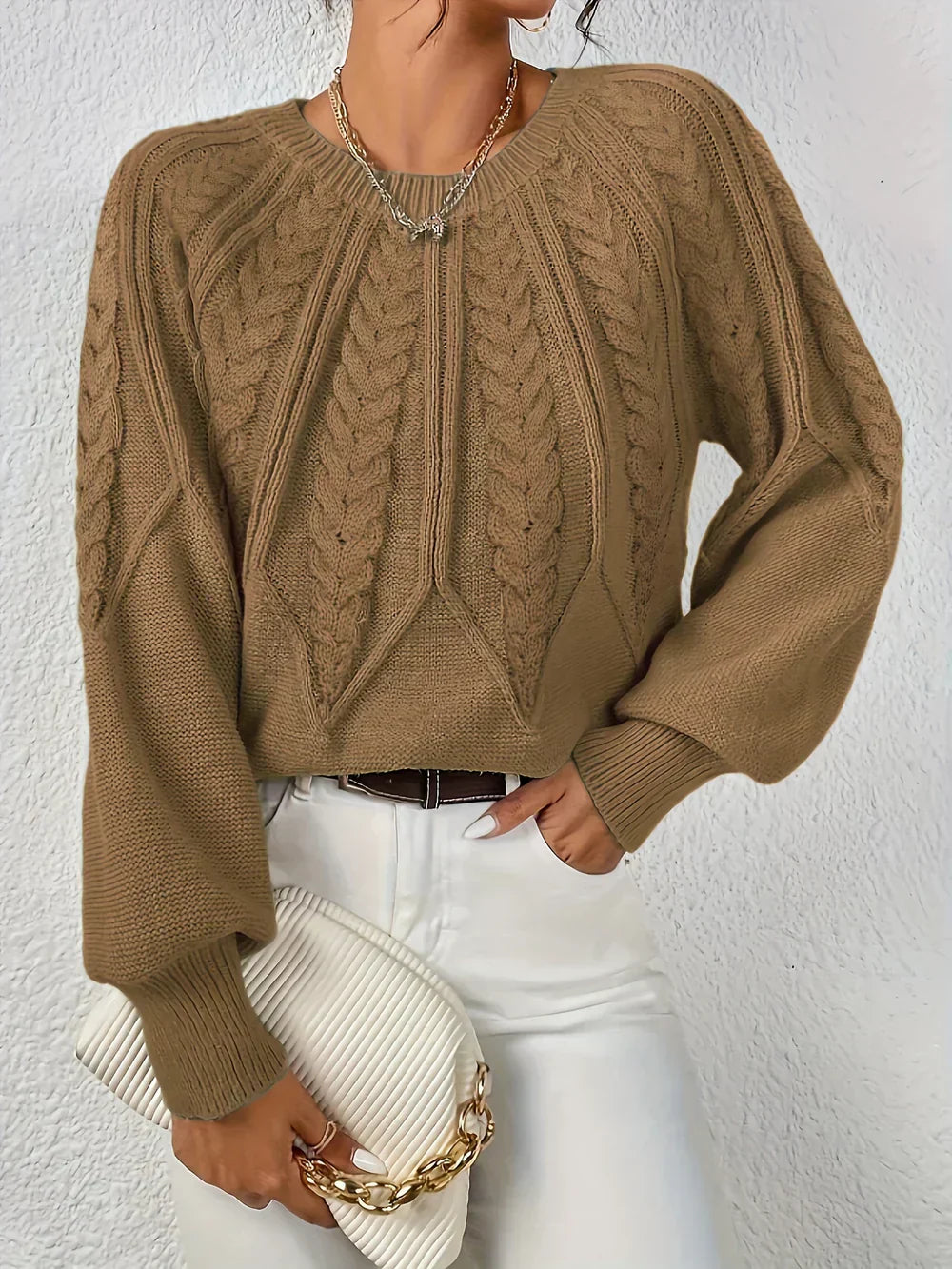 Cezanne™ – sweter z bufiastymi rękawami dla kobiet