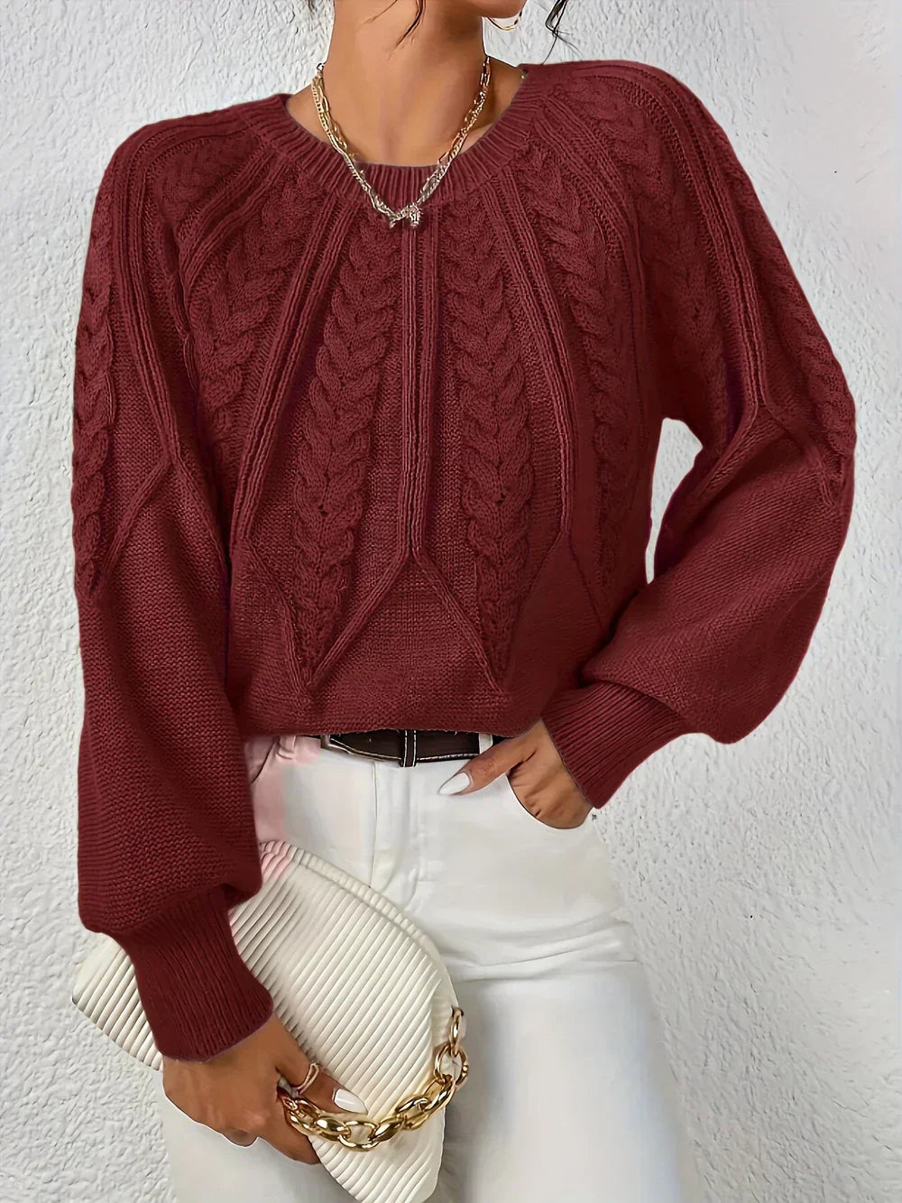 Cezanne™ – sweter z bufiastymi rękawami dla kobiet