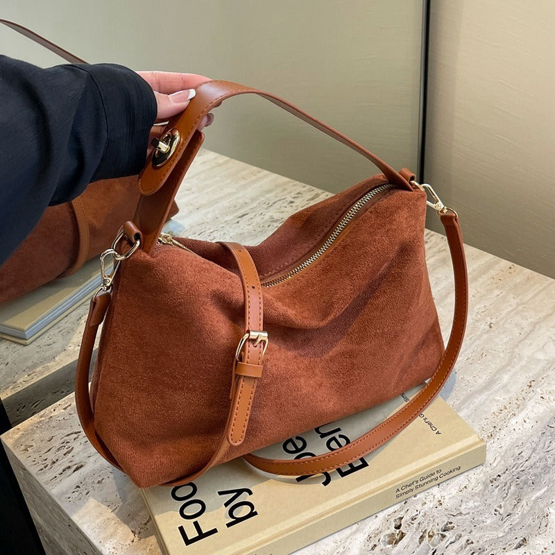 Maëlle™ - Zacht suède schoudertas in retrostijl voor dames