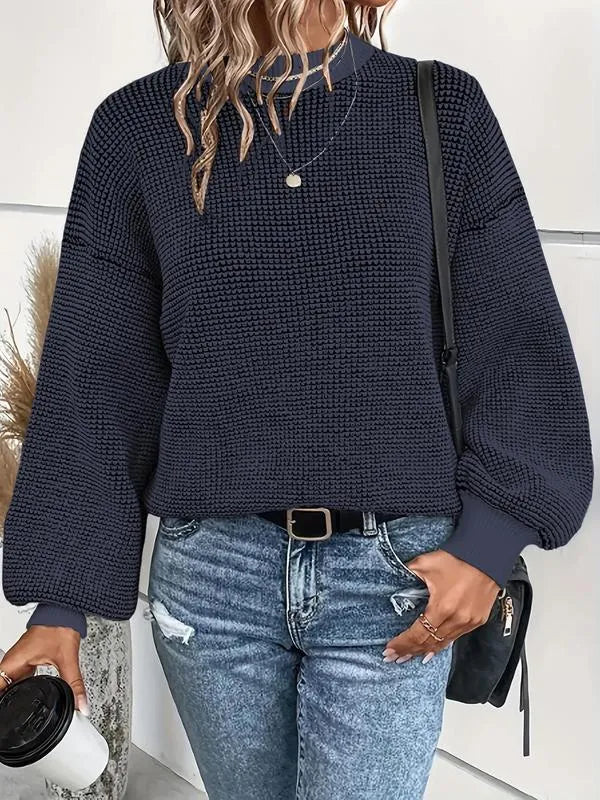 Bijou™ - Tricot Trui voor Vrouwen met Manchetkappen