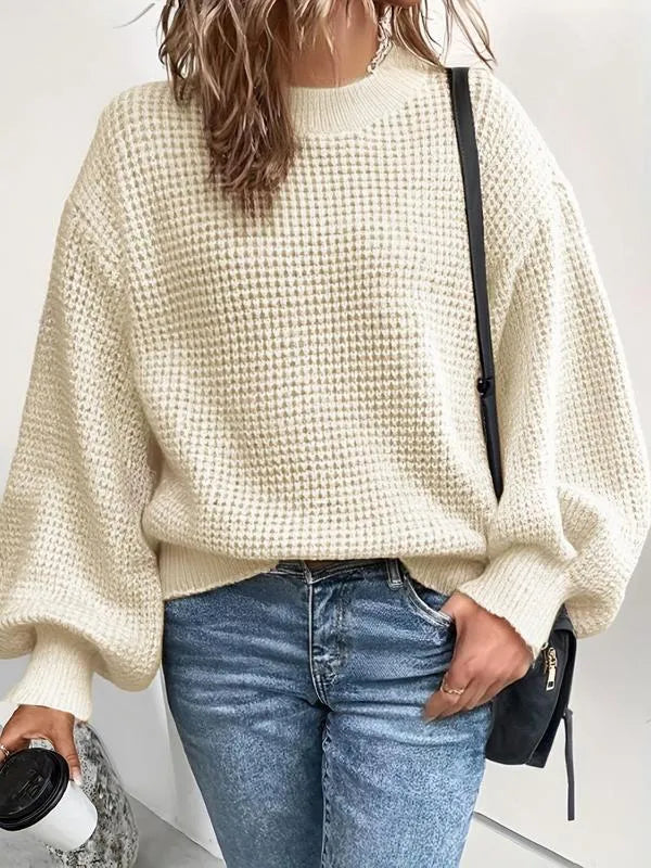 Bijou™ - Tricot Trui voor Vrouwen met Manchetkappen