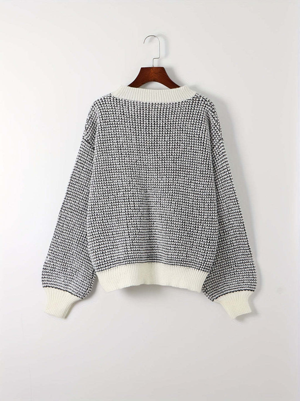 Bijou™ - Tricot Trui voor Vrouwen met Manchetkappen