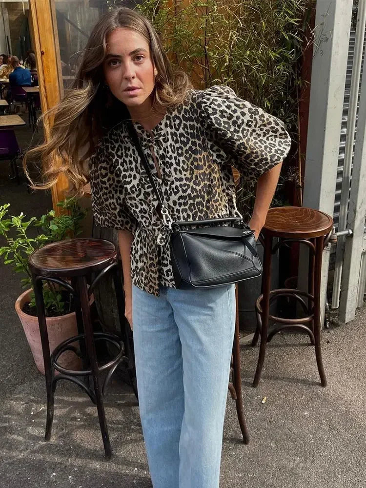 Sigrid™ - Leopard Print Top