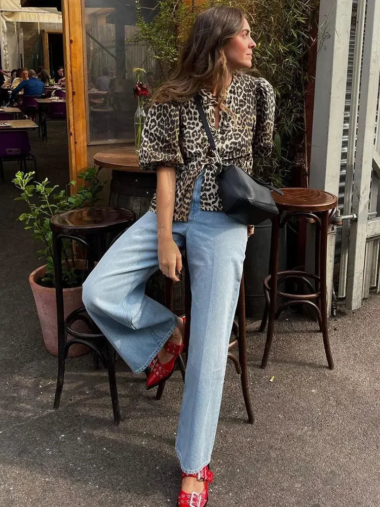 Sigrid™ - Leopard Print Top