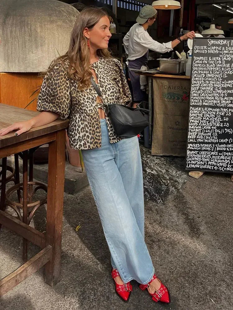 Sigrid™ - Leopard Print Top