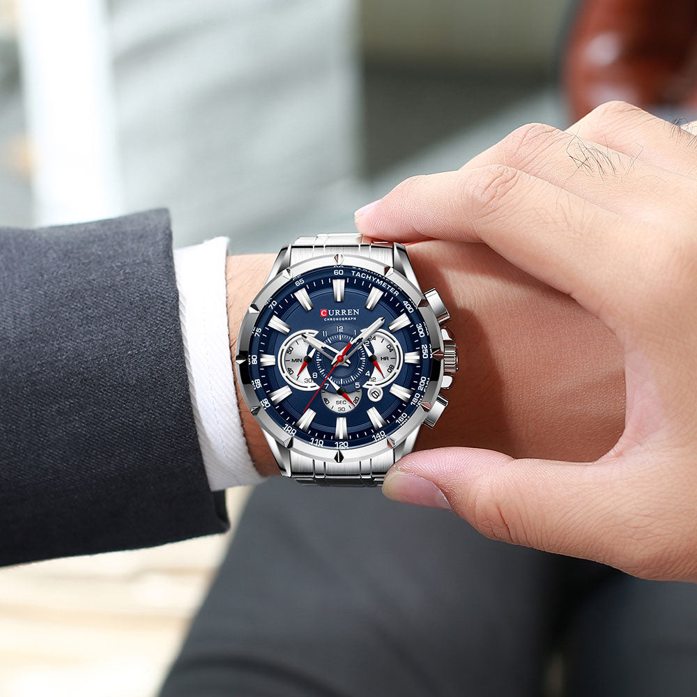 Curren™ - Luxe Quartz Horloge met Stopwatch