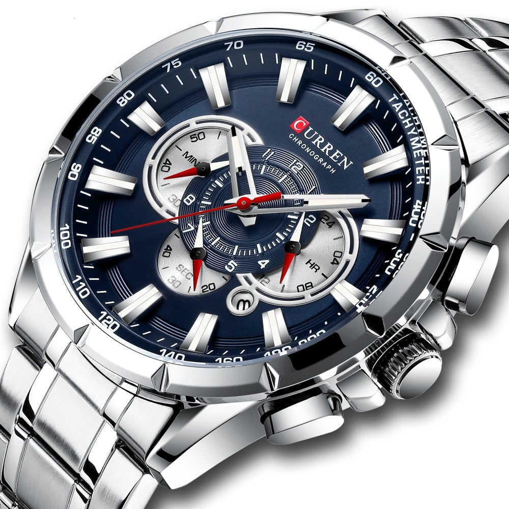 Curren™ - Luxe Quartz Horloge met Stopwatch
