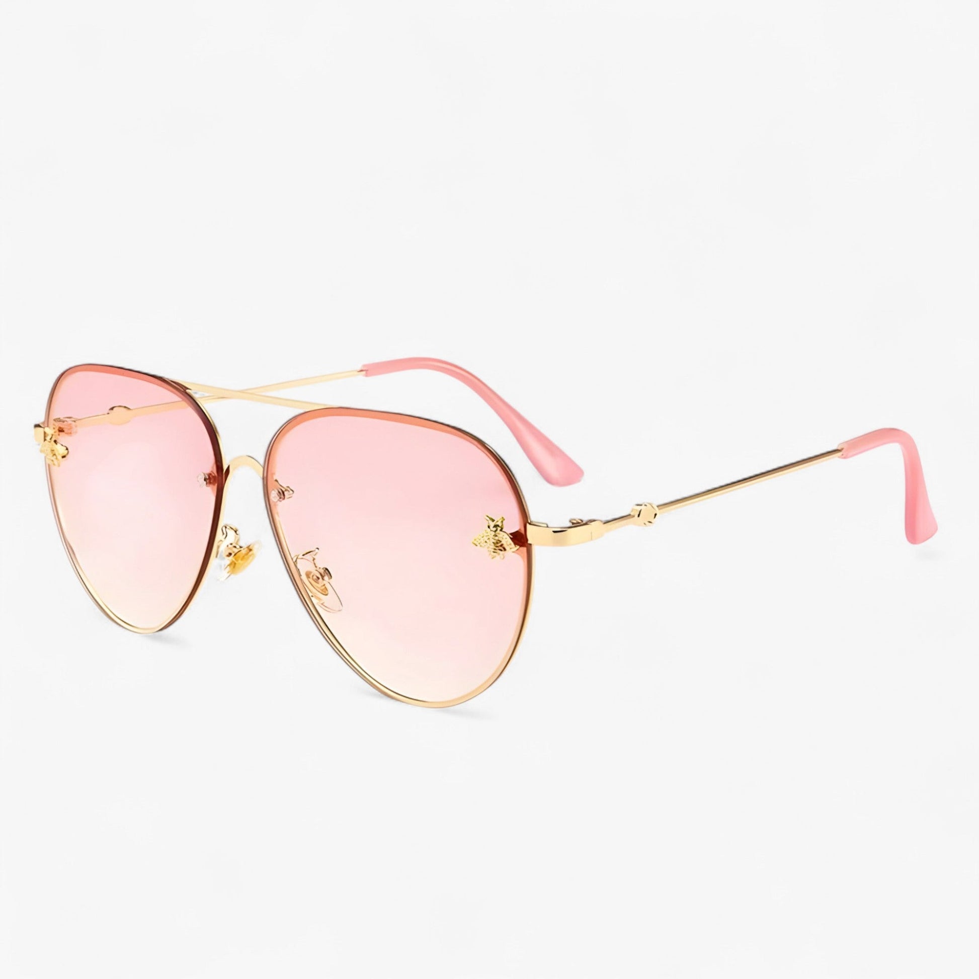 Halcyon™ - Vintage Piloten Zonnebril met Bijendetail