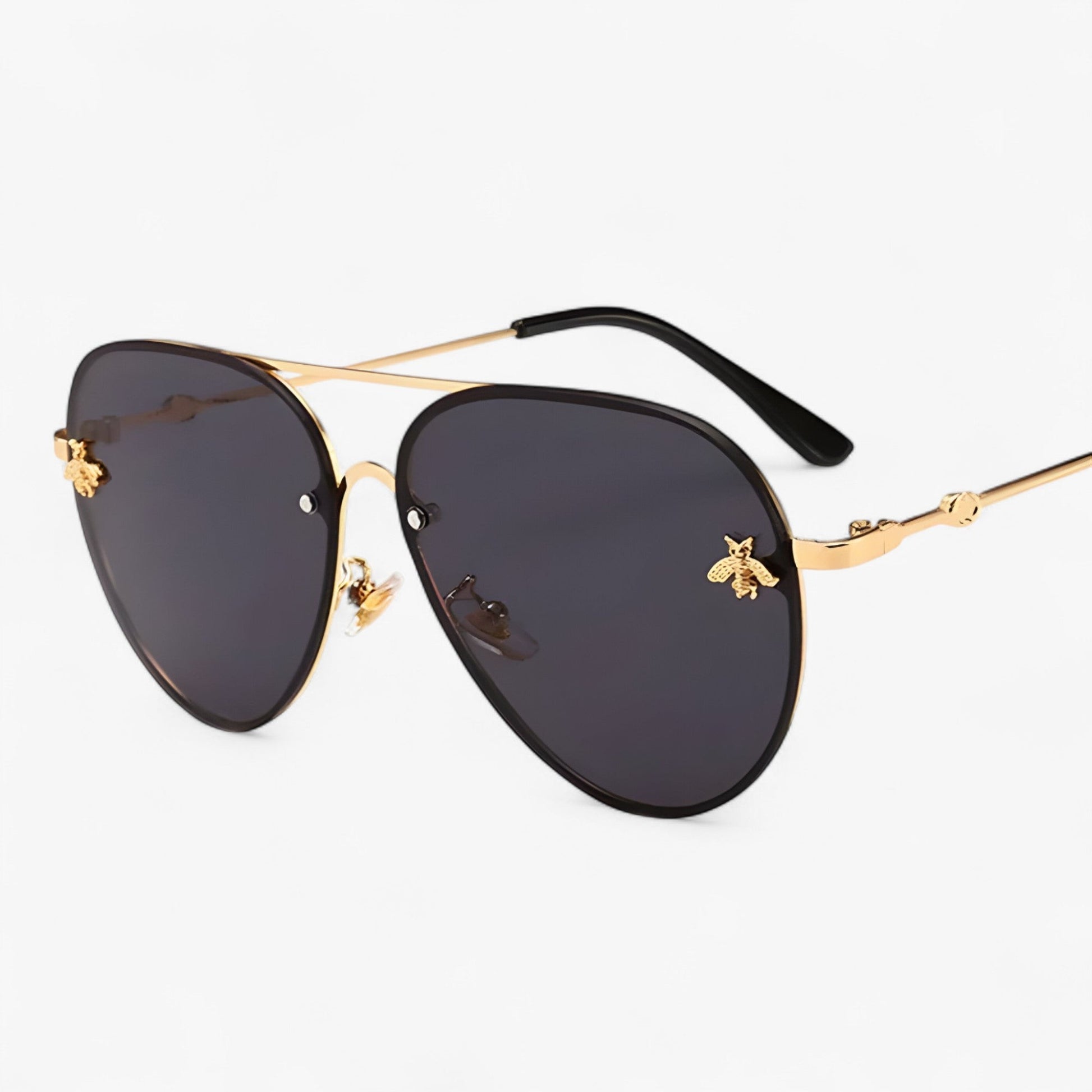 Halcyon™ - Vintage Piloten Zonnebril met Bijendetail