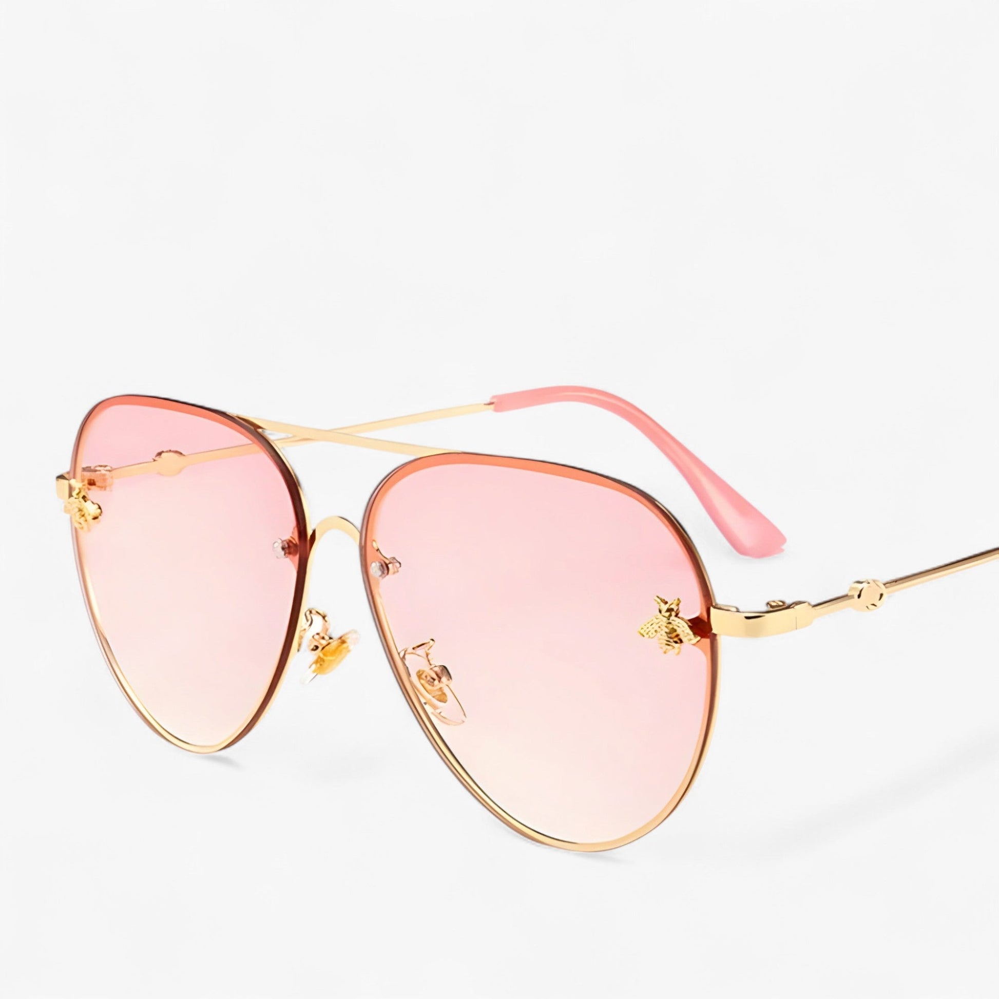 Halcyon™ - Vintage Piloten Zonnebril met Bijendetail