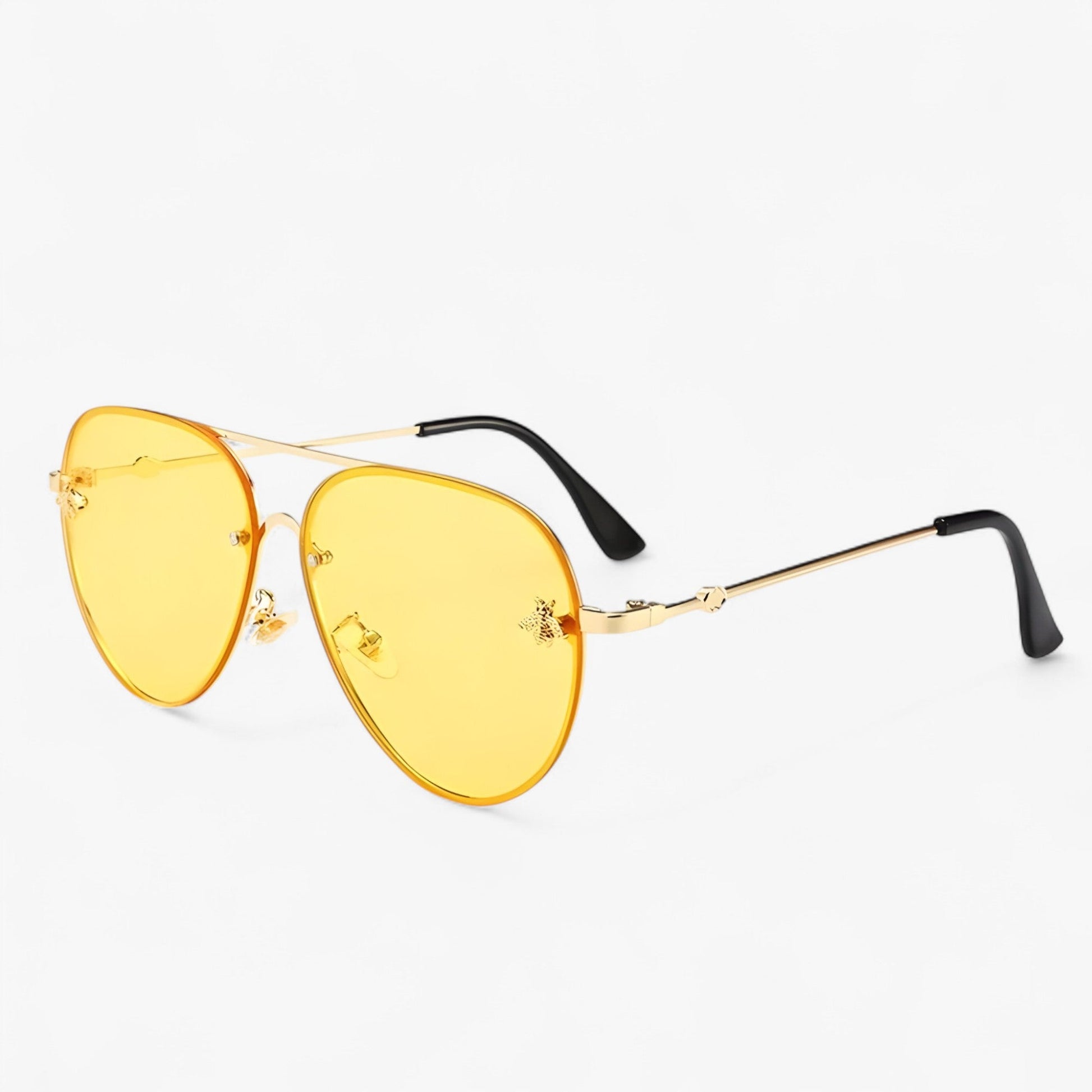Halcyon™ - Vintage Piloten Zonnebril met Bijendetail