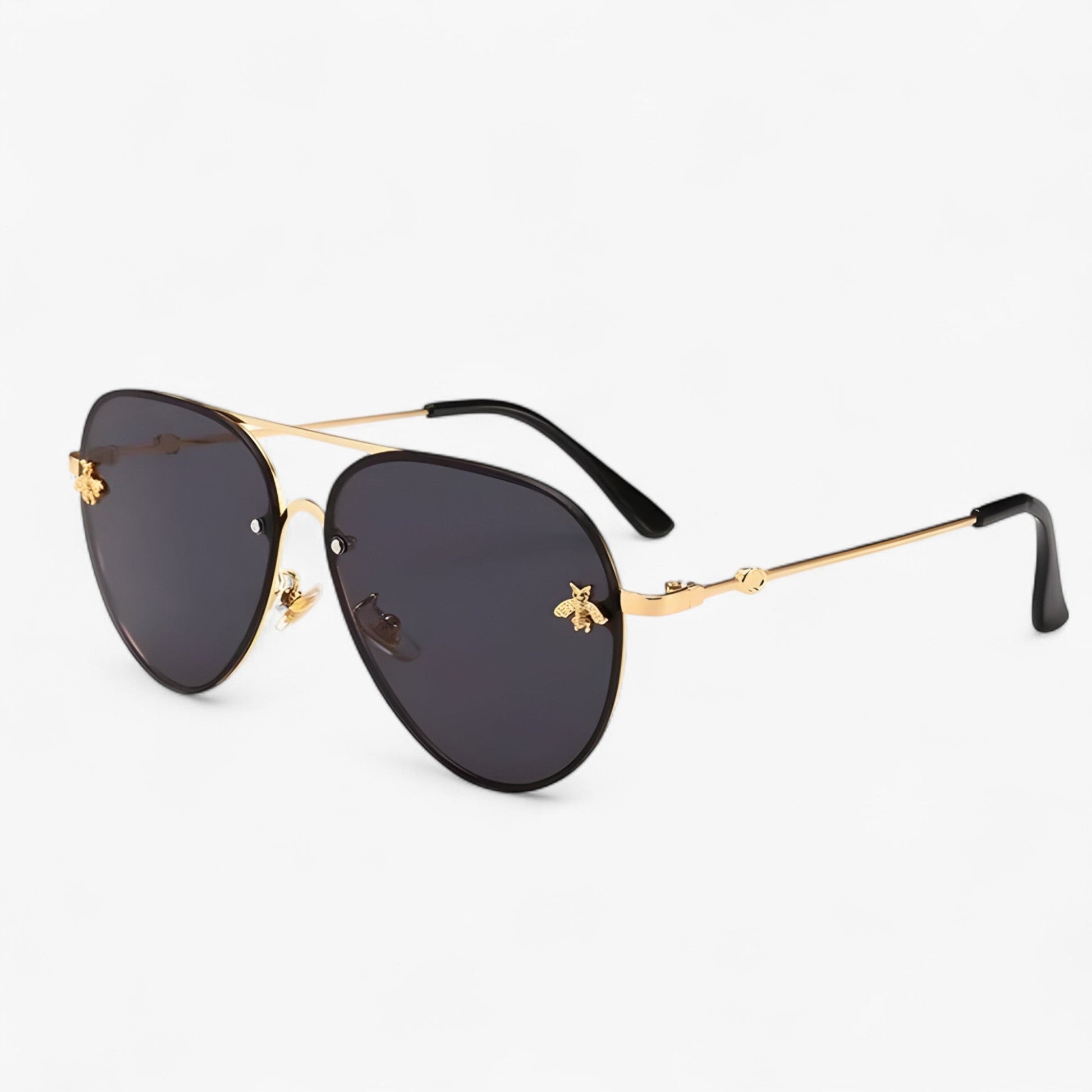 Halcyon™ - Vintage Piloten Zonnebril met Bijendetail