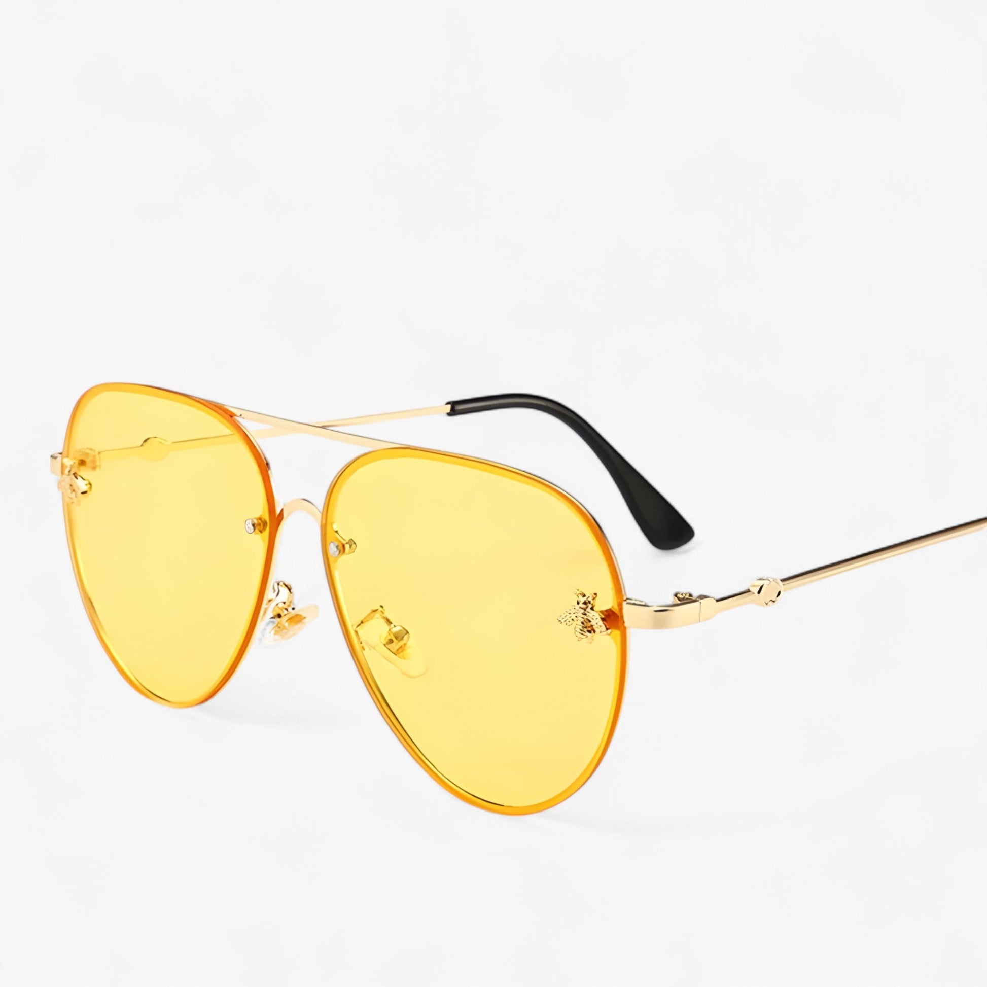 Halcyon™ - Vintage Piloten Zonnebril met Bijendetail
