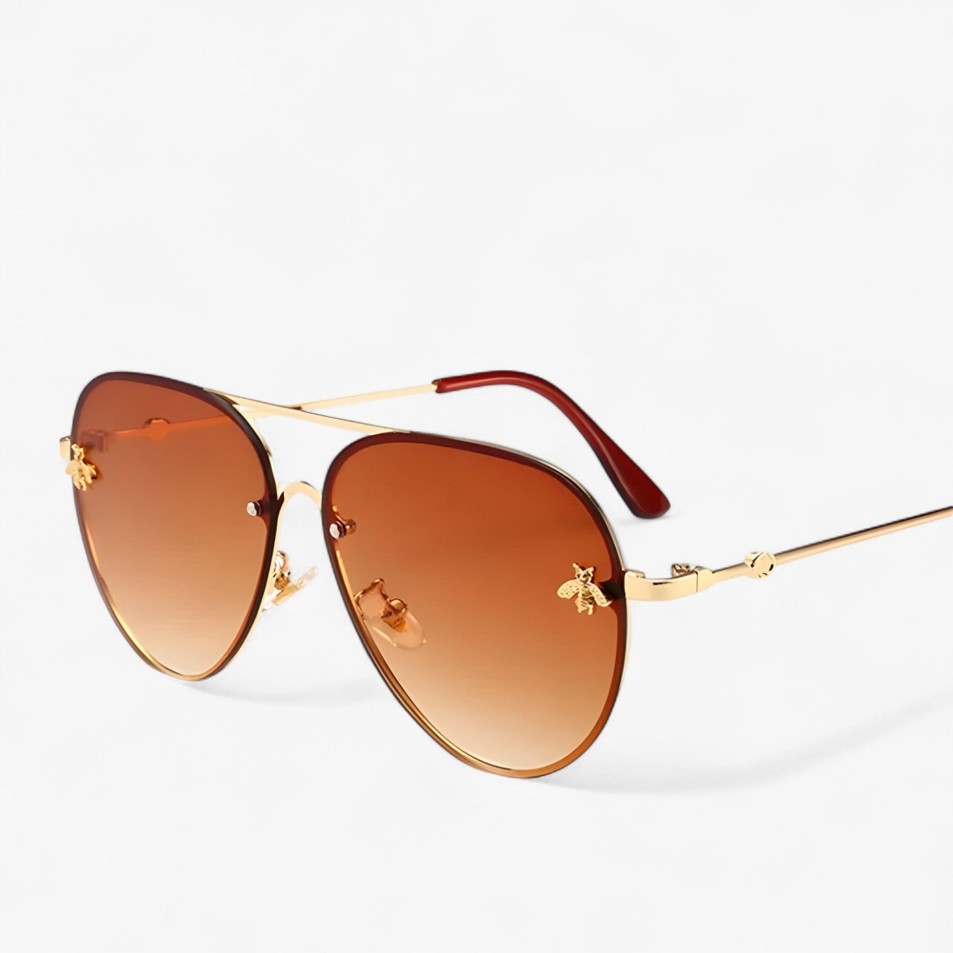 Halcyon™ - Vintage Piloten Zonnebril met Bijendetail