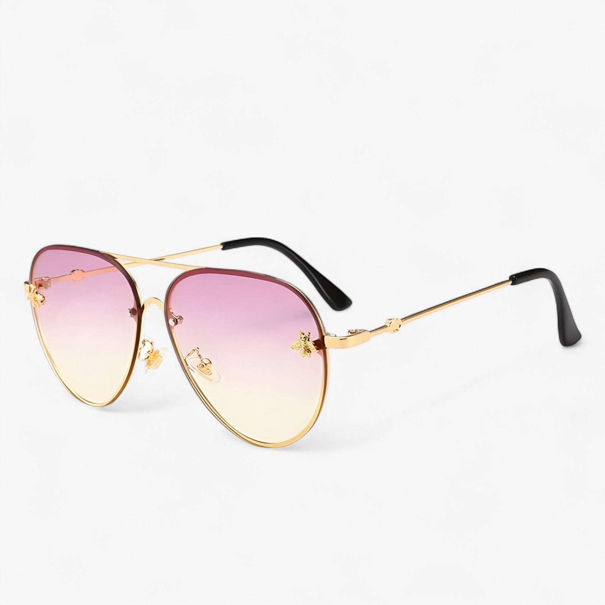 Halcyon™ - Vintage Piloten Zonnebril met Bijendetail