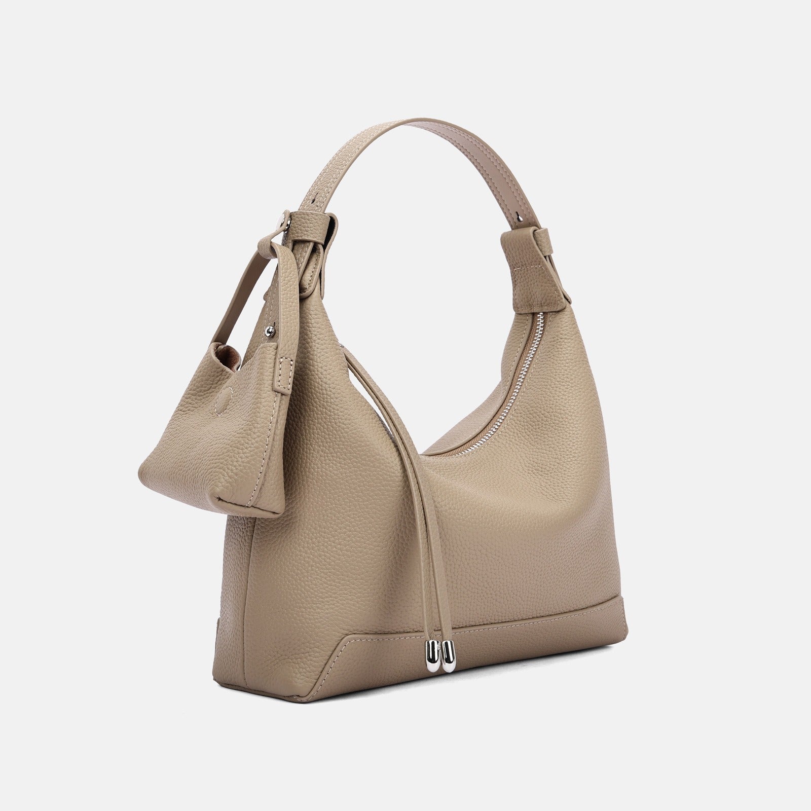 Ivonne™ - Schoudertas van echt leer voor dames in gestructureerd design