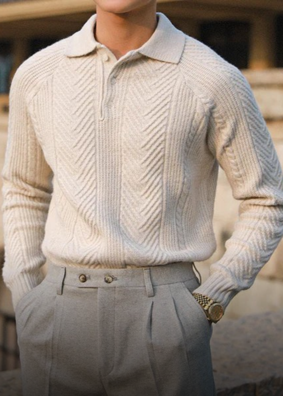 Luciano™ - Polo Met Lange Mouwen