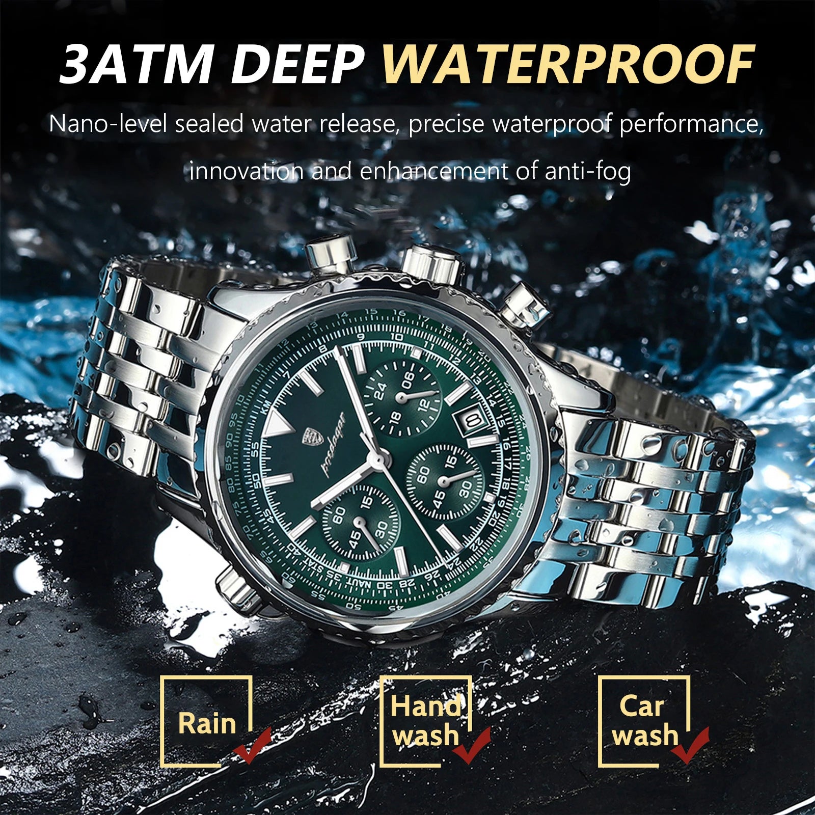 Poedagar™ – luksusowy chronograf