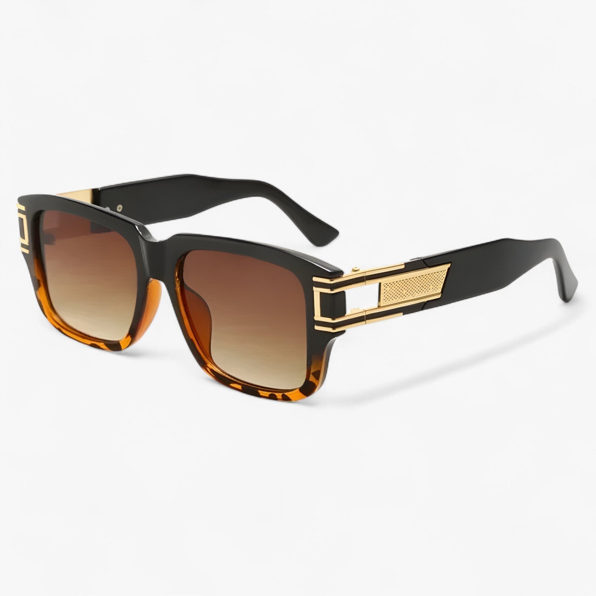Elvoir™ - Vintage Vierkante Zonnebril met Druppel Detail