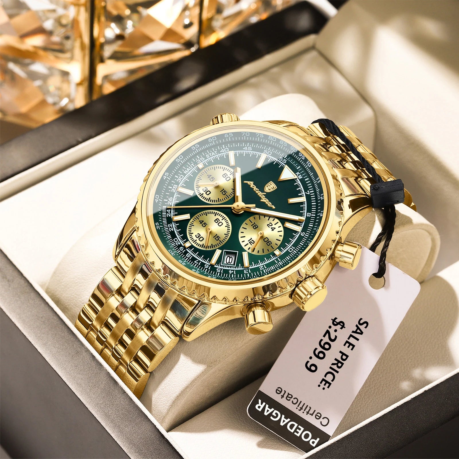 Poedagar™ - Luxe chronograaf
