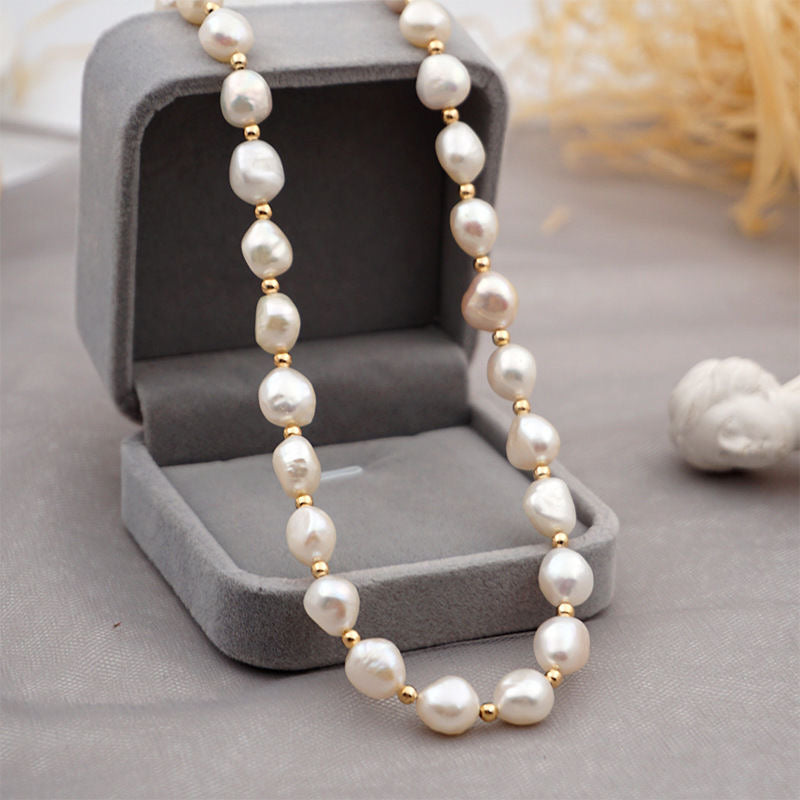 Scarlett™ - Zoetwaterparel bedelketting