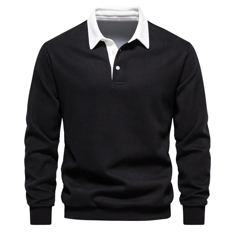Lino™ – sweter z bawełny premium z kołnierzykiem
