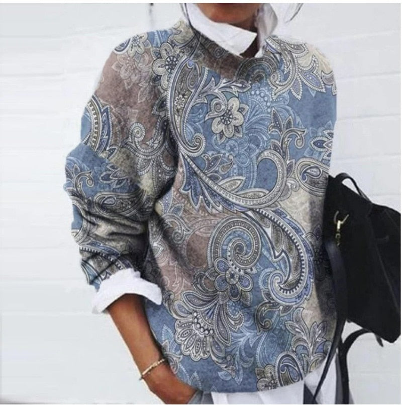 Anneke™ — modny sweter w kwiaty