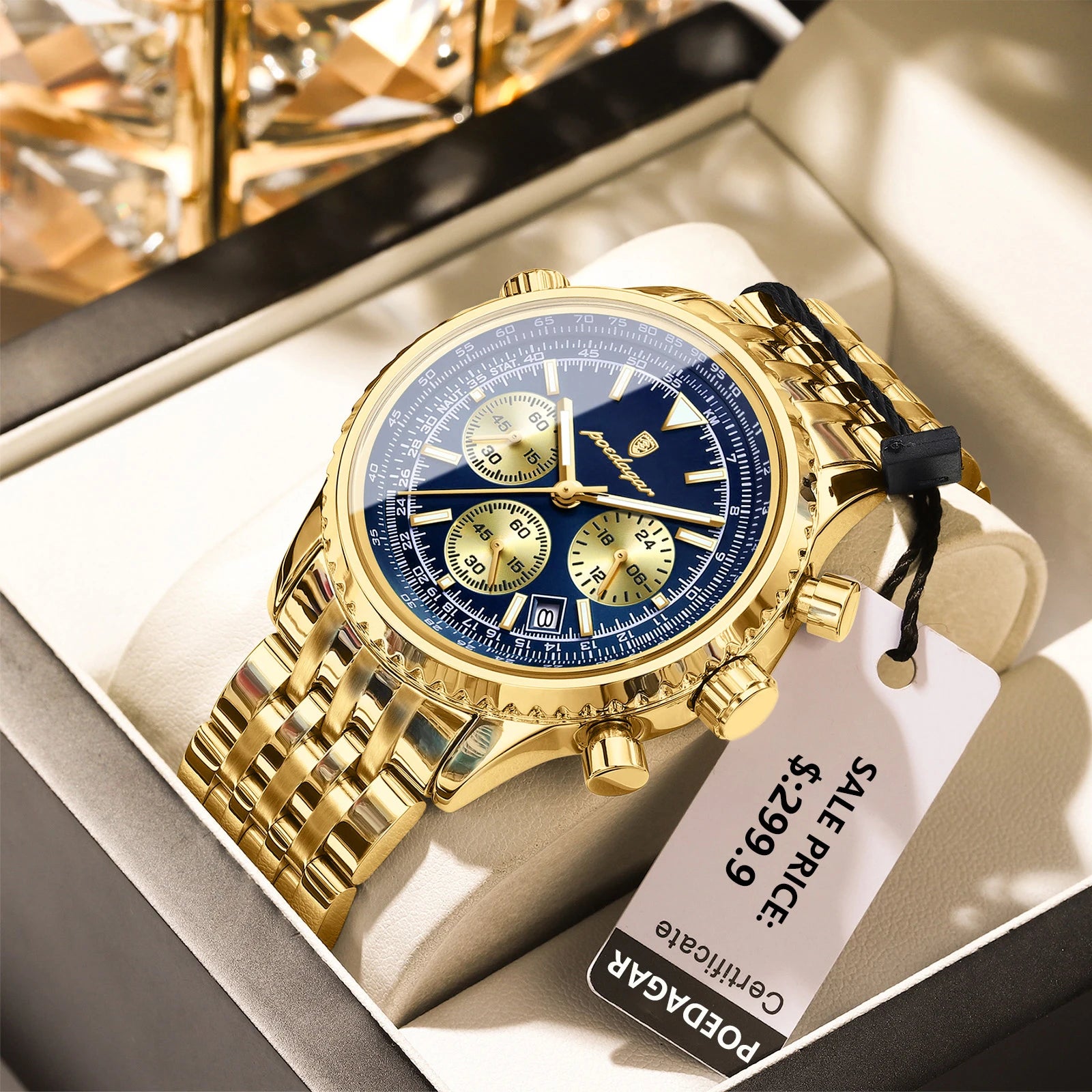 Poedagar™ - Luxe chronograaf