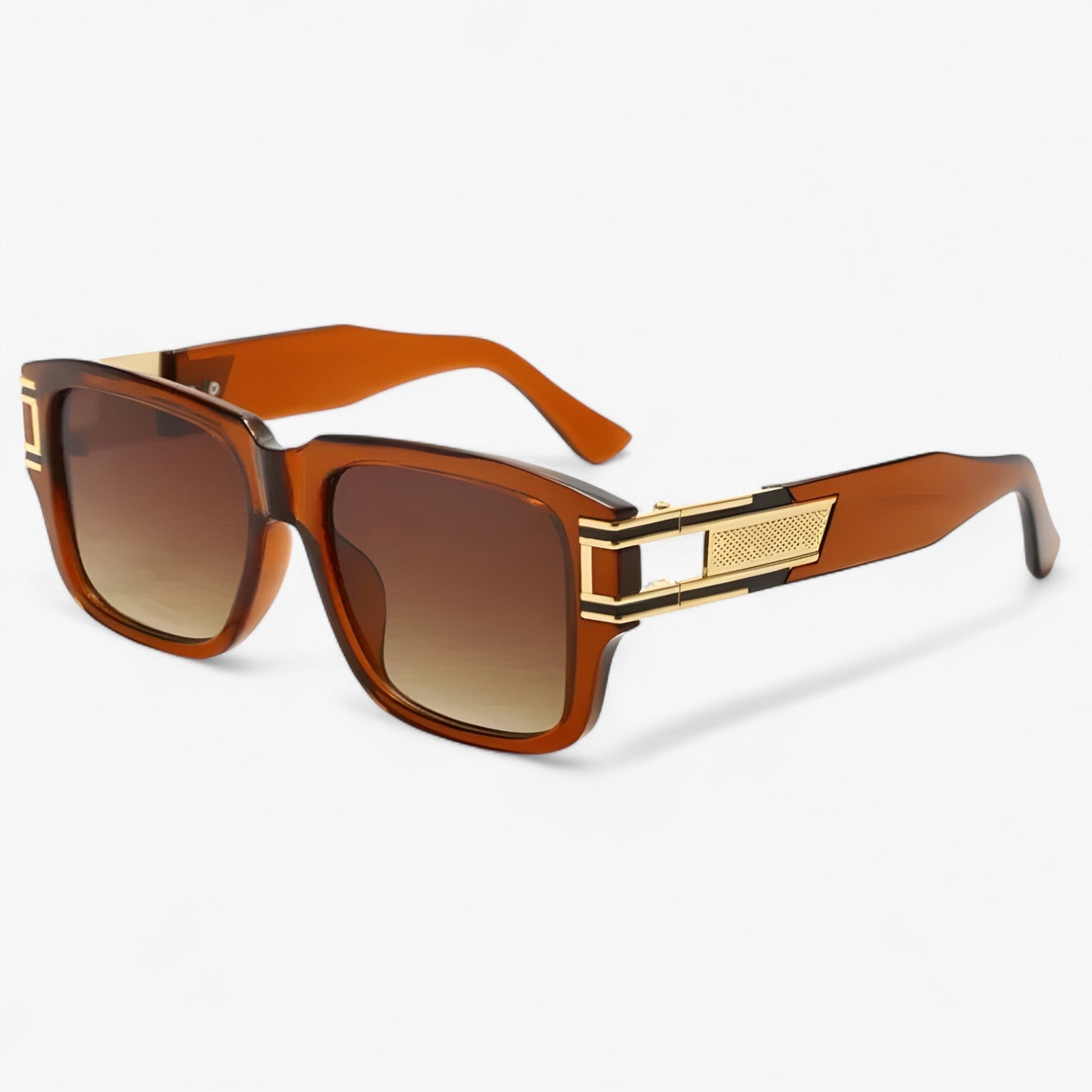 Elvoir™ - Vintage Vierkante Zonnebril met Druppel Detail